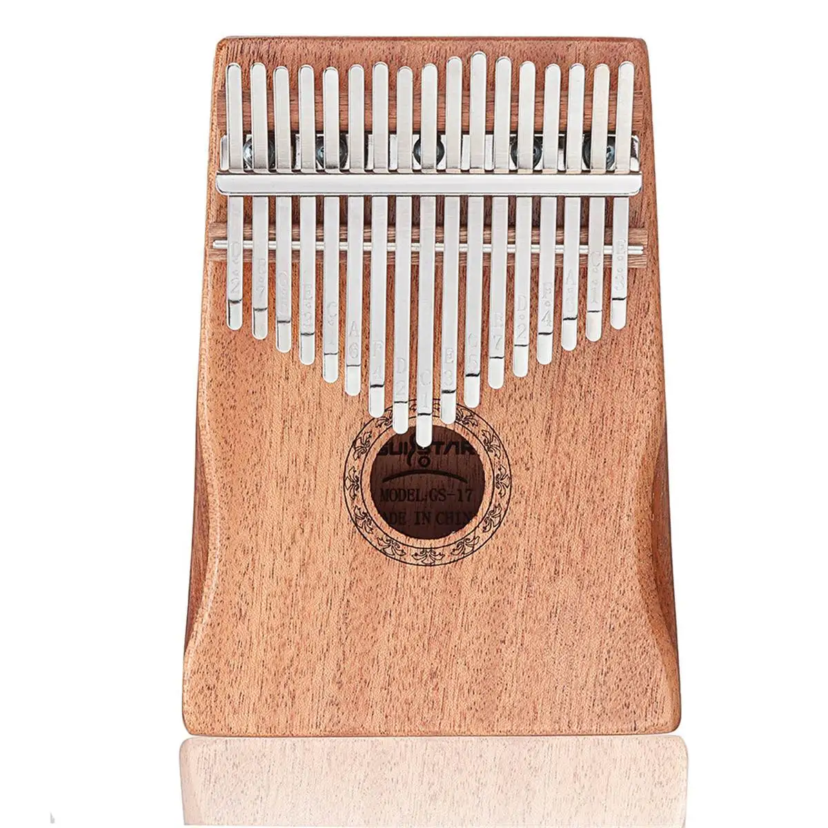 Mahogany 17 клавиш деревянный палец пальца фортепиано красное дерево тело калимба портативная клавиатура музыкальный набор для фортепиано Музыкальные инструменты профессиональный - Цвет: Mahogany