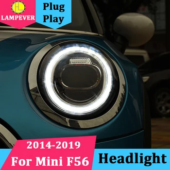 

Car Styling for BMW mini Headlights 2014-2019 F55 F56 Headlight Double Lens All LED High Low Beam Dynamic DRL+Turn signal
