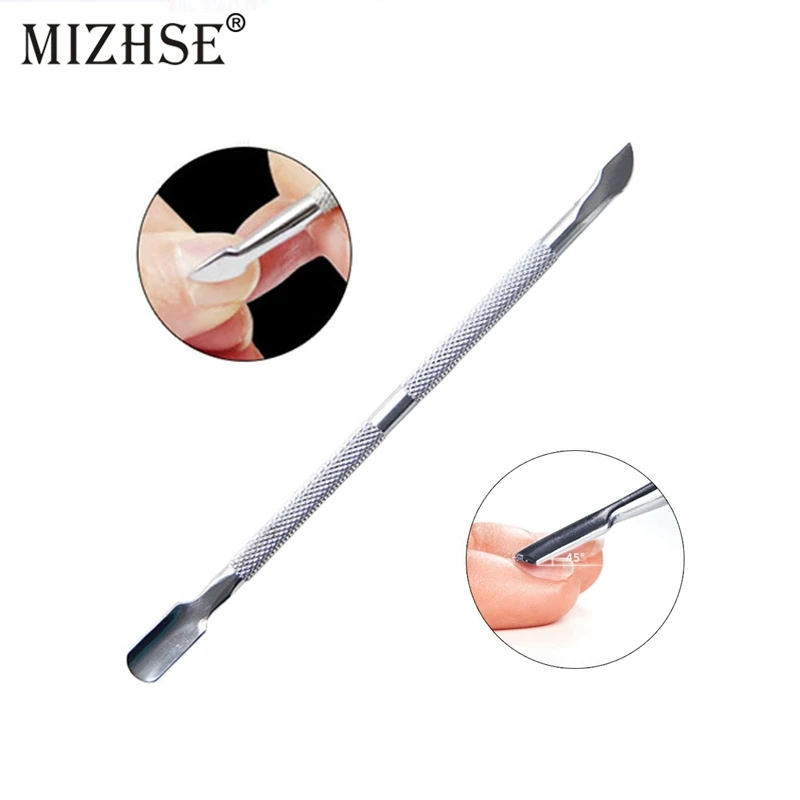MIZHSE 1 шт. инструменты для дизайна ногтей из нержавеющей стали ложка толкатель