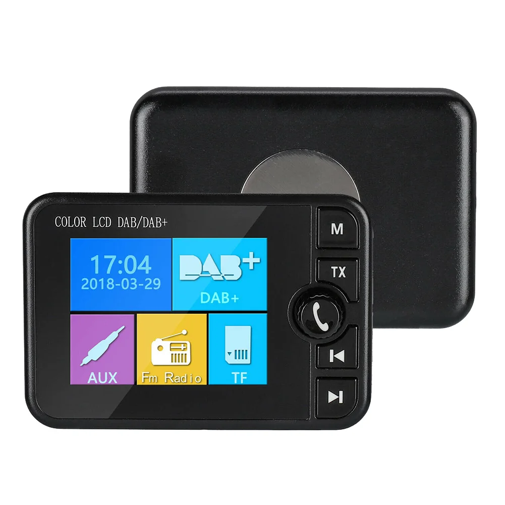 

DAB Radio Receiver Colorized Screen Support Bluetooth Music Calling Answer for Car New Arrival