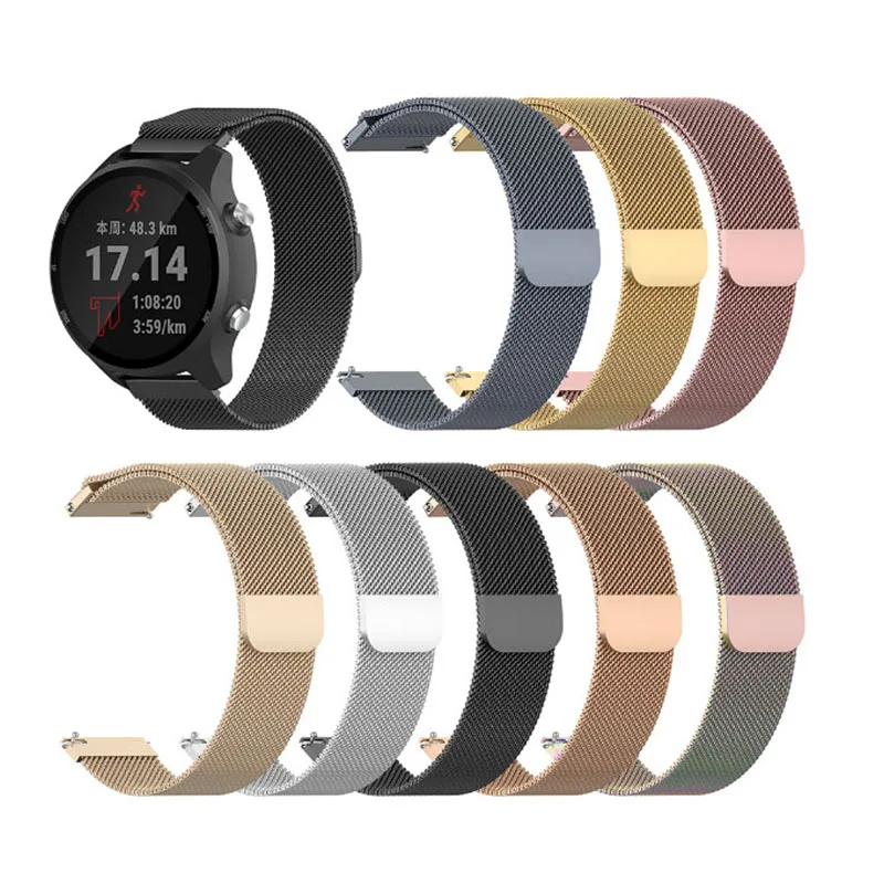 Cinturino In Metallo In Acciaio Inossidabile 20Mm Per Garmin Venu Cinturino Da Polso Per Garmin Venu Sq Garmin Vivoactive 3 Vivomove Hr