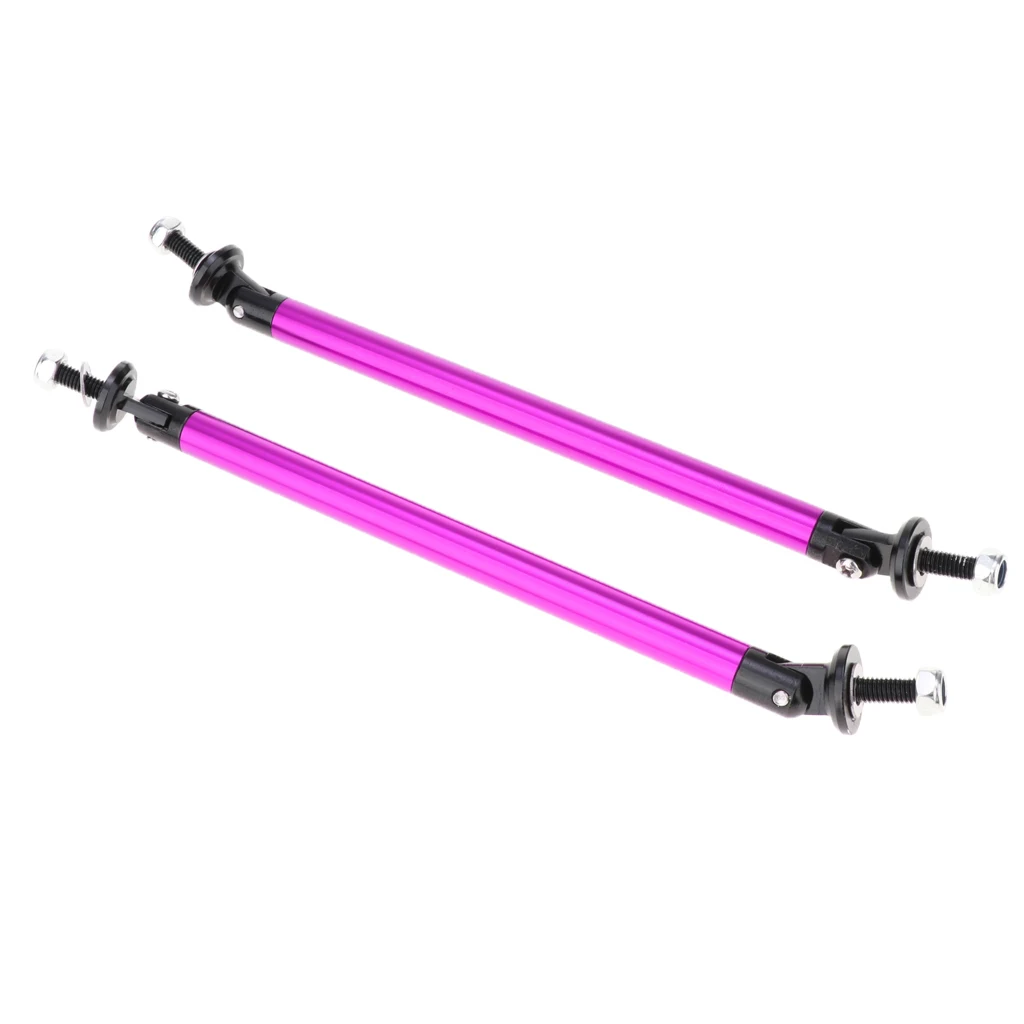 2 Pcs Adjustable Front Bumper Lip Splitter Strut Tie Bar Support Rod For Car Truck RV Camper Etc 150mm/200mm 2 Pcs Adjustable Front Bumper Lip Splitter Strut Tie Bar Support Rod For Car Truck RV Camper Etc 150mm/200mm