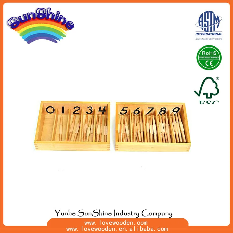 

Montessori Teaching Aids Montessori Mathematics Education Teaching Aids 0-9 Wood Shuttle Box Infants Teaching Aids