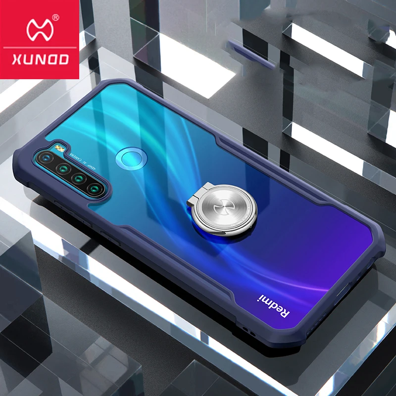 Чехол накладка для Redmi Note 8 Pro кольцо чехол телефона XUNDD подушки безопасности