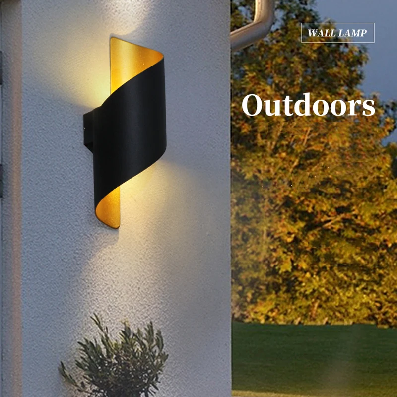 Modern wall lamp, waterproof, household, shops, corridor and balcony, LED, outdoor, indoor, 220 V110V