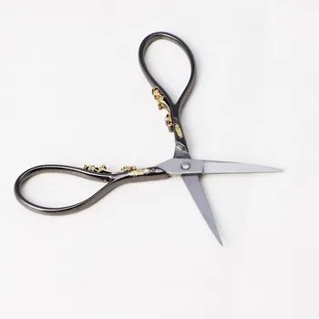 

1PC European Vintage Stainless Steel Floral Scissors Sewing Shears DIY Tools