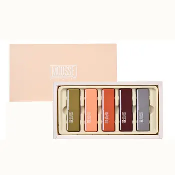 

5PCS/SET Glossy Velvet Design Shimmer Lipstick Makeup Lipstick Long Lasting Metallic Lipstick Cosmetic Tool