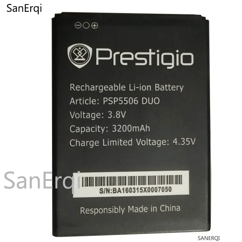 Оригинальный аккумулятор для Prestigio Grace Q5 PSP 5506DUO 5506 DUO 3200 мА · ч | Мобильные телефоны