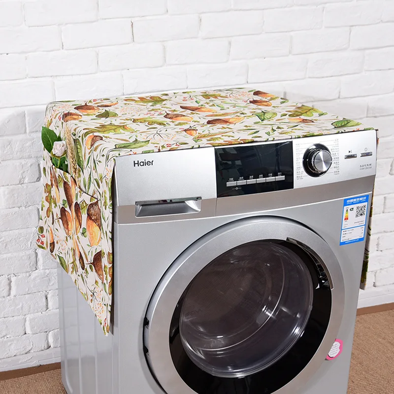 

Simanfei Roller Washing Machine Cover Dust Proof Cover Home Organization Refrigerator Cloth Dryer Washer Protector Case