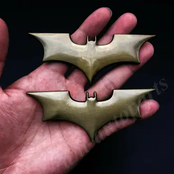 

2pcs Metal Bronze Batman Dark Knight Mask Car Trunk Emblem Badge Decal Sticker