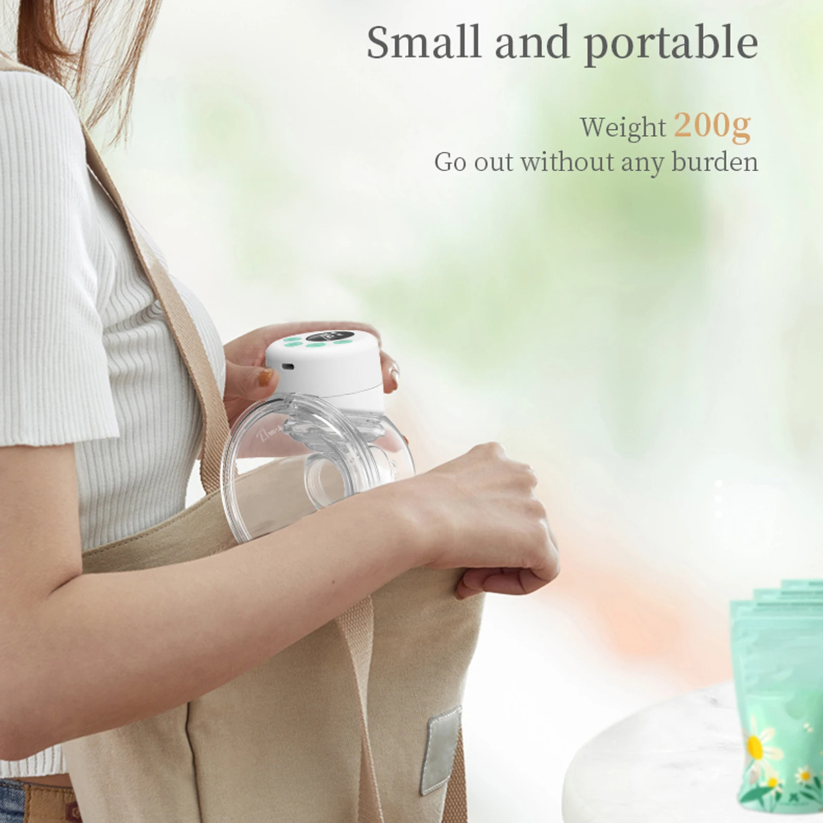 Electric Handsfree Breast Feeding Pump Rechargeable 3