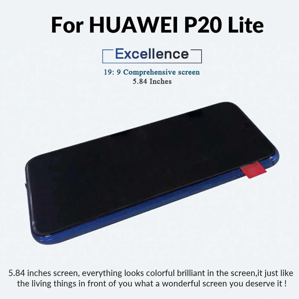 ЖК-экран для huawei P30 Lite nova 4E ЖК-дисплей+ Замена сенсорного экрана для huawei P20 Lite nova 3e с рамкой