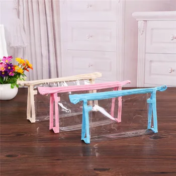 

300pcs/lot Make-up Bags Women Makeup Bag Transparent Cosmetic Bag Transparent Bag Kids Girl Mini Bags wholesale