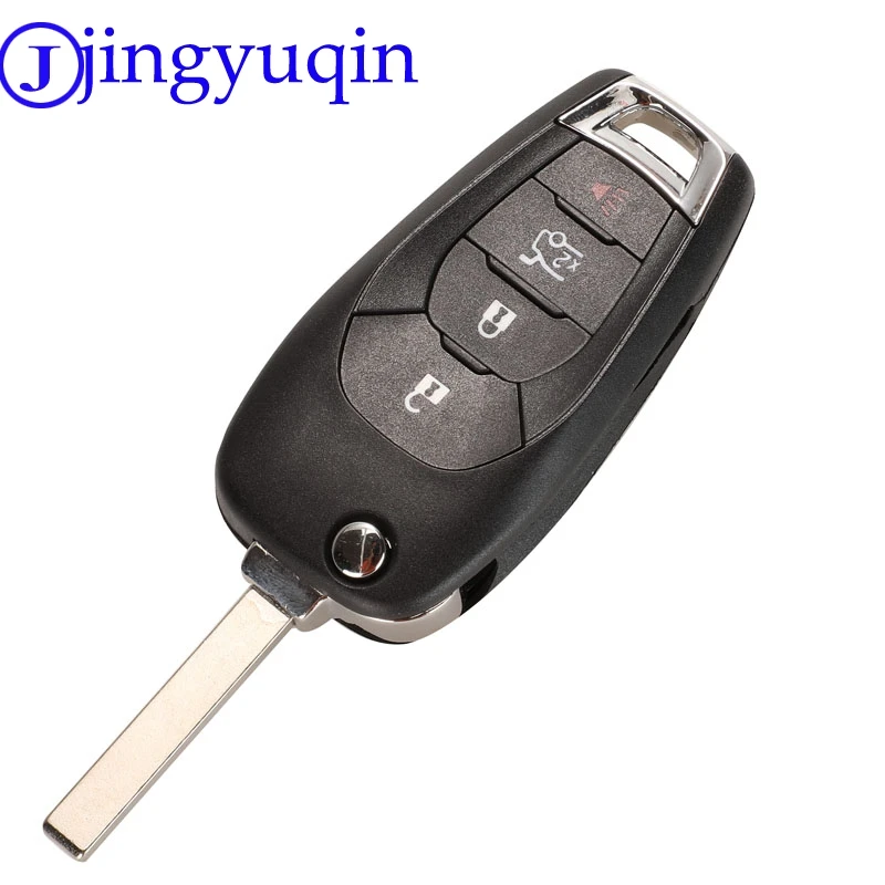 Jingyuqin 3 кнопки дистанционного ключа автомобиля оболочки брелок для Chevrolet Cruze- Автомобильный ключ чехол складной Flid