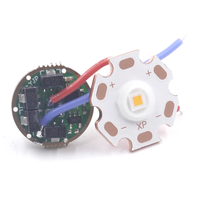 Светодиодный фонарь Cree 16 мм 20 U3 17 2 режима 3 5 режимов 7 В ~ 4 плата фонарика XML/XPL V5 V3