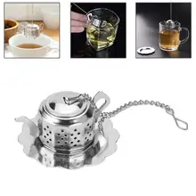 Чайный горшок из нержавеющей стали, чайный заварочный фильтр для специй и напитков, травяной фильтр+ поднос, XRAU