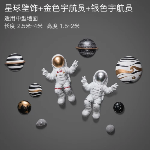 Stars 2 astronauts Большой скандинавский декор для детской комнаты, фон для декора стен, креативное 3D украшение для астронавта, Настенное подвесное украшение для детской стены - Цвет: Stars 2 astronauts