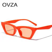 OVZA Rectangle Sunglasses Women Brand Designer Fashion Black Sun glasses for Mens High Quality Anti-UV Eyeglass S1001