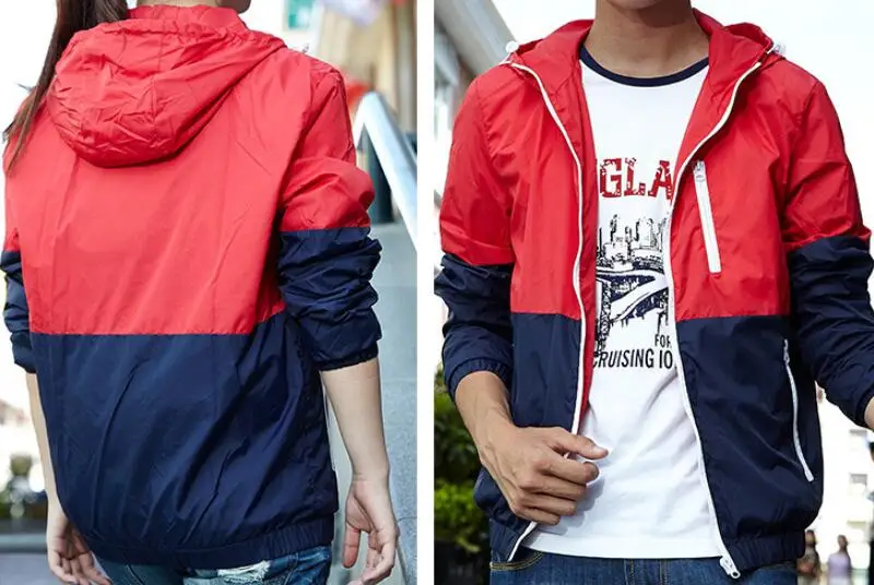 Тонкая мужская куртка, ветровка на лето и осень, модная мужская куртка с капюшоном, повседневные куртки, Мужское пальто, верхняя одежда для пар, Солнцезащитная одежда