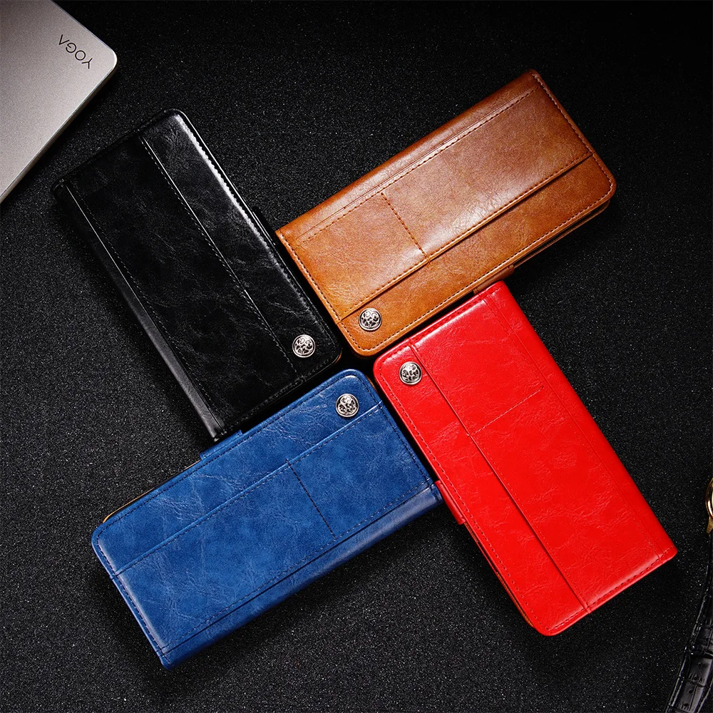 Flip Case Leather Cover For OPPO F1S F3 F5 F7 F9 F11 Pro RENO Z 2 Realme 2 3 5 Pro wallet card Slots magnetic Cover Luxury Style