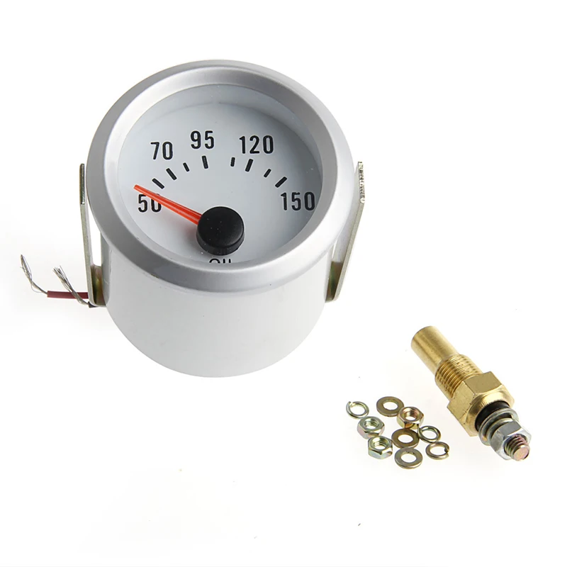 2" Electrical Oil Temp Temperature Gauge Celsius Pointer Blue LED 50-150℃ Meter