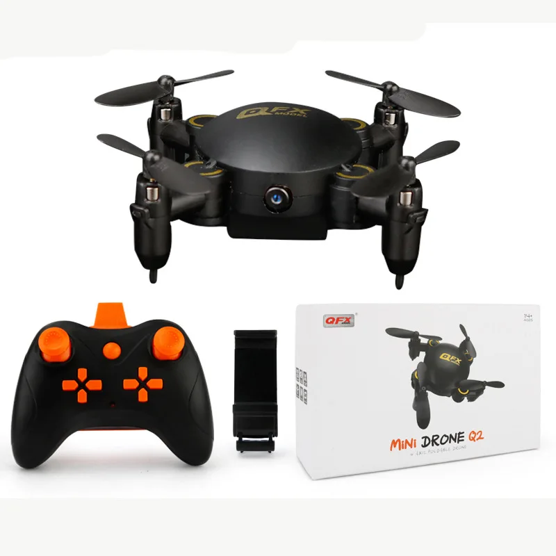 Pocket Mini Folding Quadcopter Airplane Model Toy Set High Aerial Photography Remote Control Four-axis UAV(Unmanned Aerial Vehi
