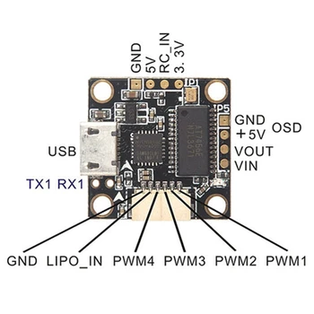 

F3 Pro Flight Control Integrated OSD Brushless Crossing Machine Built-In Lifting Pressure Module 1S-2S Power Supply