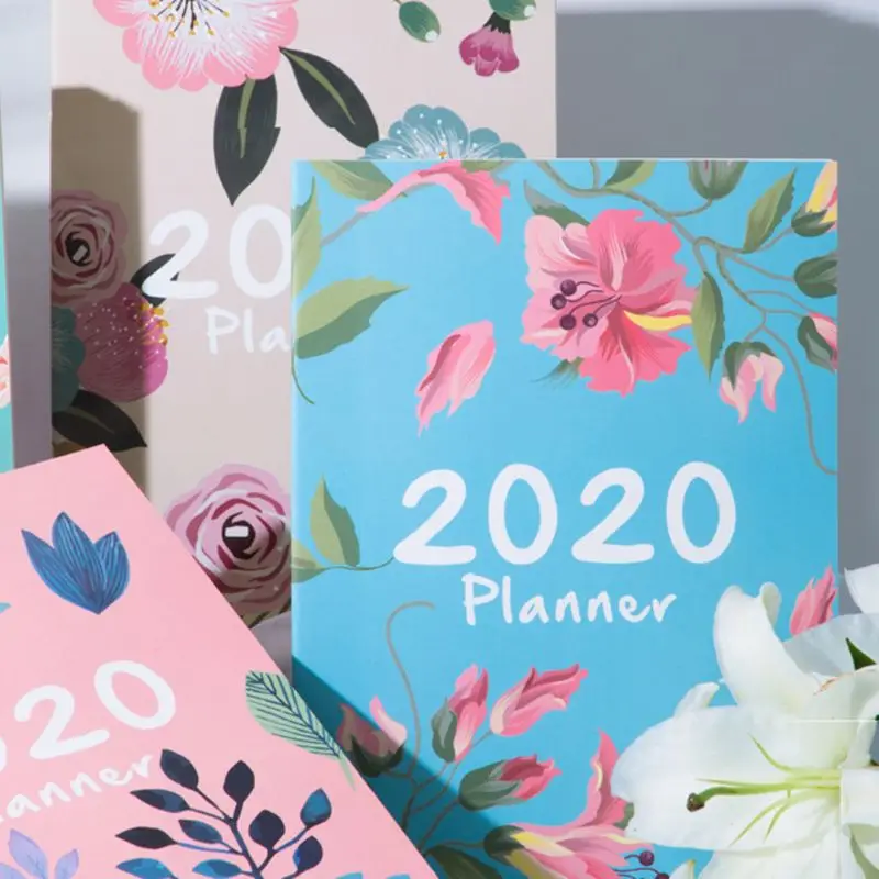 2020 Agenda Planner Organizer A4 Notebook and Journals DIY 365 Days Plan Note Book Monthly Weekly Schedule Writing Book