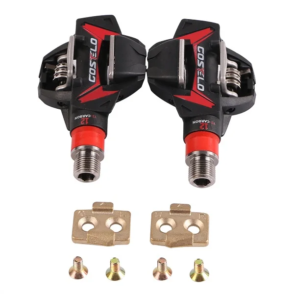 COSTELO XC12 Titan Carbon Mtb Moubntain Bike Pedals with cleats only 264g free shipping | Спорт и развлечения