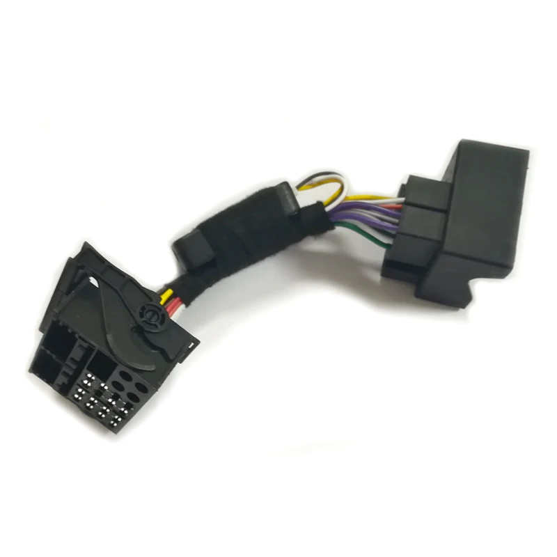 Для RCD330 RCD510 многофункциональный руль кнопка управления симулятор адаптер для VW Golf 5 6 Jetta 5 mk5 Touran Passat b6 - Цвет: Черный