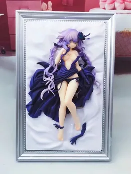 

Anime 25CM Hyperdimension Neptune Purple Heart Neptune 1/8 Scale Painted PVC Figure Collectible Model Toys Doll