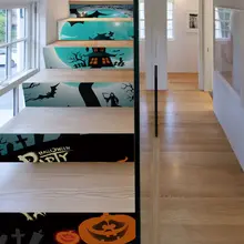 Аксессуары для украшения на Хэллоуин, водонепроницаемая Настенная Наклейка s DIY, домашний декор, наклейка для лестницы, стикер на окно, Хэллоуин