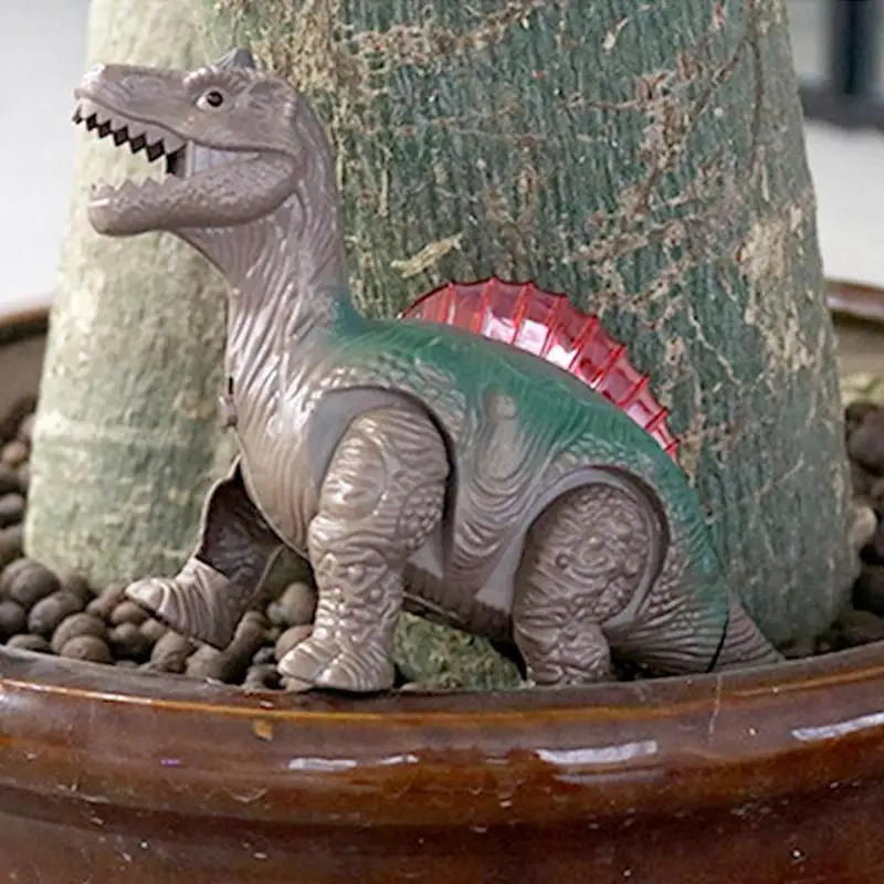 Электрический ходячий динозавр со световыми звуками, имитация модели животных, детские игрушки, мигающие огни, безопасные пластиковые игрушки динозавров