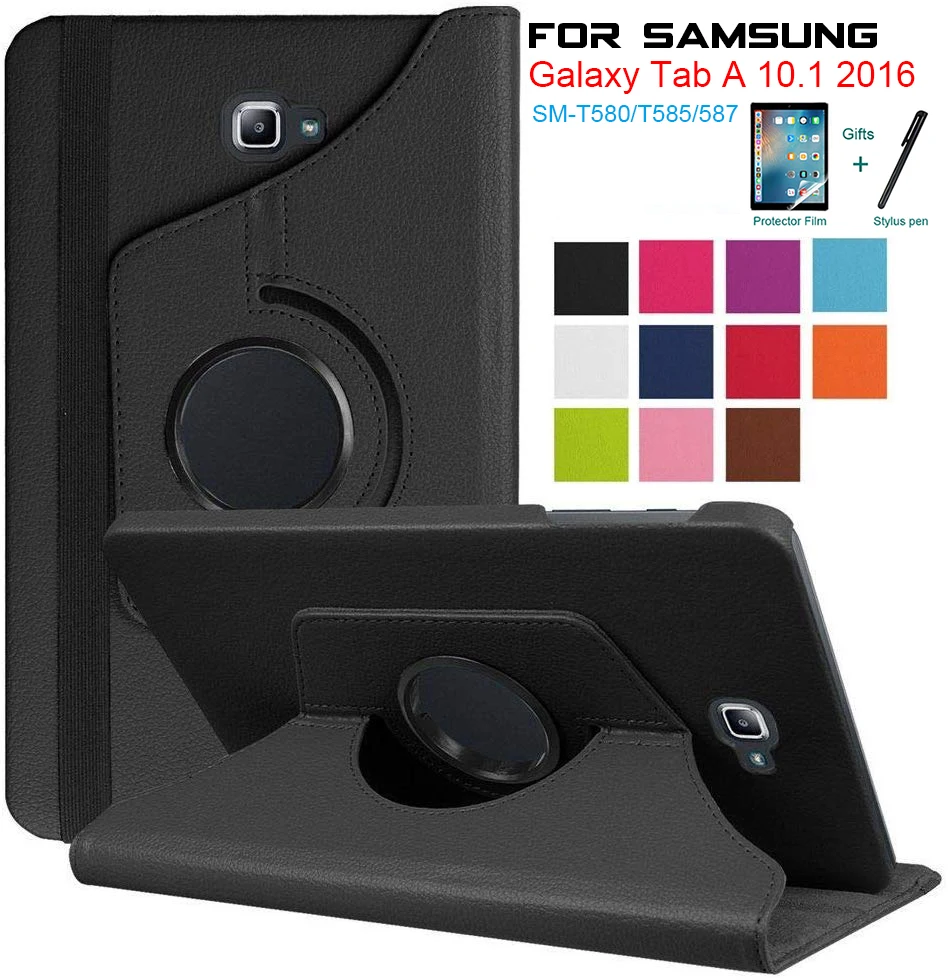 Чехол для Samsung Galaxy Tab A 10 1 чехол 360 Вращающийся Подставка дюймов SM T580 T585 Чехлы
