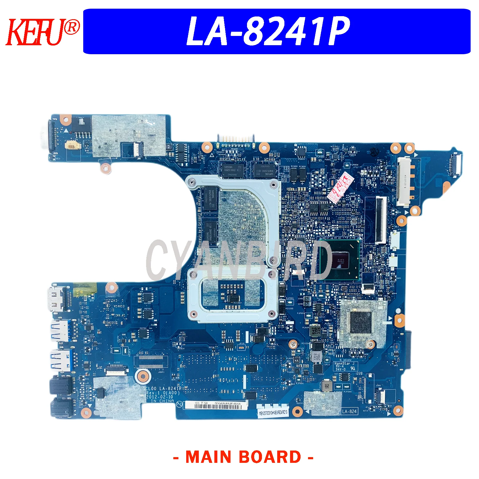 Qcl00 La8241p 7520 Original Placa-mãe para Dell Inspiron 15r 7520 5520 Portátil Placa-mãe Hd7730 7620m 2gb Original Novo Teste - Imagem 2