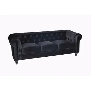 

Sofa CHESTER, 3 seaters, Black Velvet