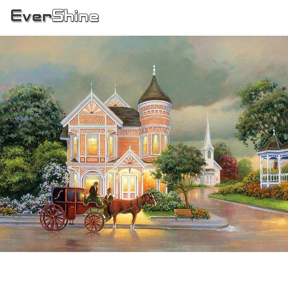 EverShine Diamond Painting Full Square Landscape Picture Rhinestones Diamond Mosaic Full Set Cross Stitch Diamond Art Home Decor