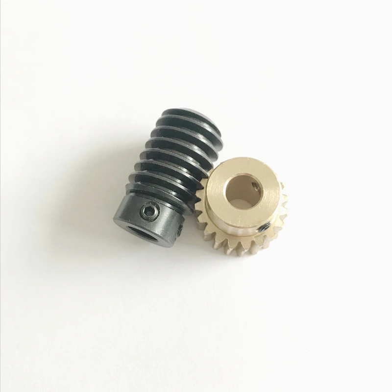 

1 module worm gear reducer self-locking 1:10 small gearbox right angle reversing gearbox angle gear