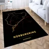 Nurburgring 3D Printing Room Bedroom Anti-Slip Plush Floor Mats Home Fashion Carpet Rugs New Dropshipping 1
