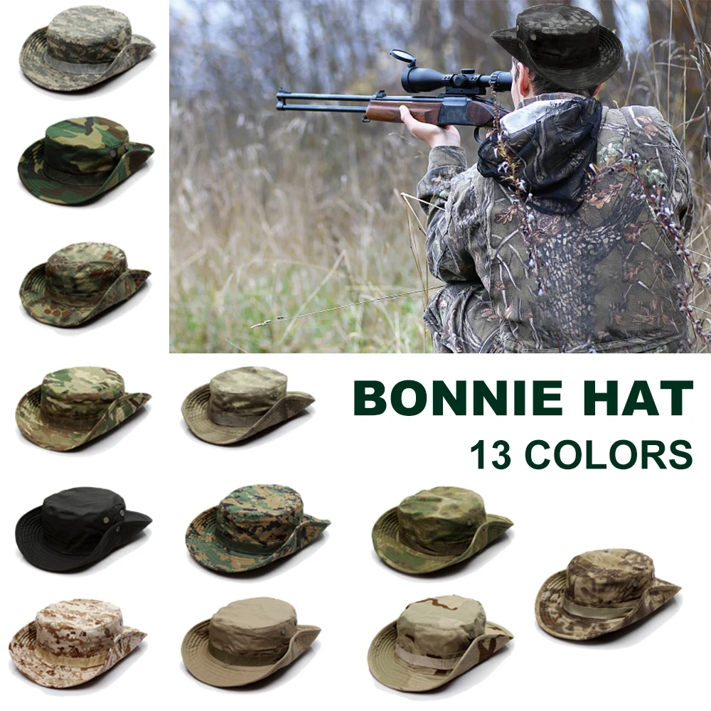 New Camouflage Tactical Hat Men US Army Military Outdoor Fishing Hiking Camo Hunting Summer Shade Sport |