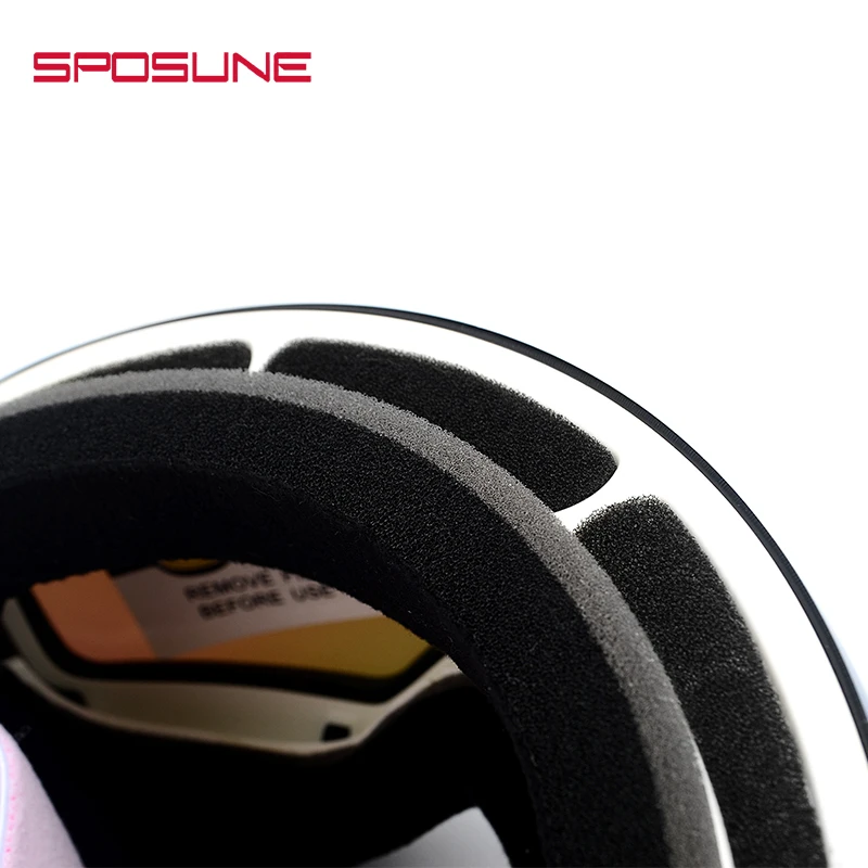 SPOSUNE Ski Goggles Magnetic Double Layer Polarized Lens Ski Goggles Skiing Anti-fog Windproof UV Snowboard Eyewear Outdoor Snow