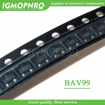 

100pcs BAV99 SOT23-3 BAV - General Purpose, , Switching 70V 200mA A7 new original