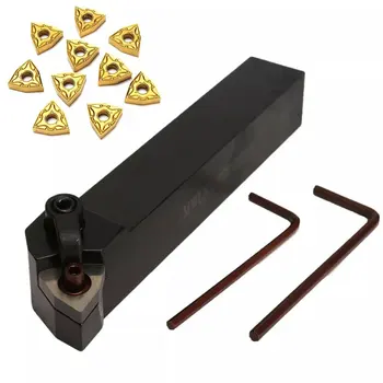 

1 Set Practical Lathe Turning Tool 1pc MWLNR2020K08 Holder + 10pcs WNMG080404 Carbide Insert
