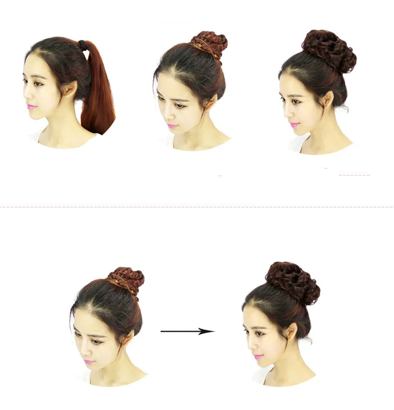 Новая имитация волос Веревка легко носить стильный круг волос женские ободки для девочек резинки аксессуары для волос