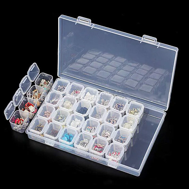 

1set 5D DIY Diamond Painting Tool Embroidery Sewing Cross Stitch Tool Set with Storage Box DIN889