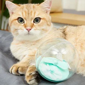 

Pet Cat Electric Ball Toy Tumbler Automatic Funny Cat Toys Interactive Cat Teaser Toy Game Scratching Butterfly Ball