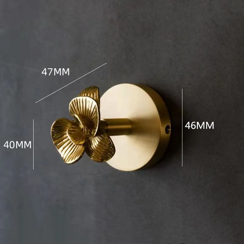 No Drilling Wall Mount Hook Brass Towel Hook For Bathroom Clothes Coat Hook Gold Bedroom Hook Livingroom Kitchen Accessories 6