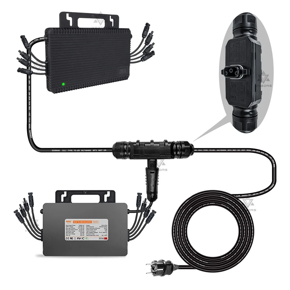 14awg ul tuv para hm 1500t hoymiles 1500 1200 700 solar micro inversor 02