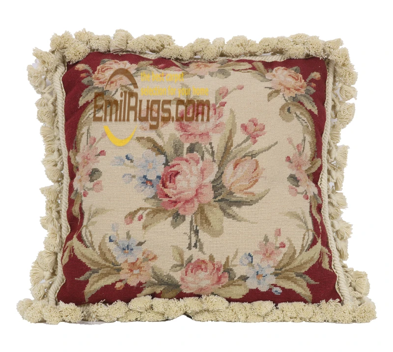 10+ 20 kemisded needlepoint красные подушки soaf high-end шерсть ручной работы cusions cover кружевные цветы needlepoint dm-58gc165neecusyg15
