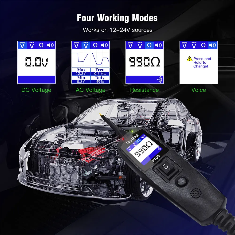 £33.72 Topdiag Car Circuit Tester 12v Automotive Diagnostic Tool Electrical System